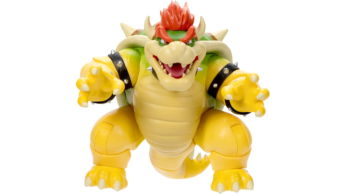 THE SUPER MARIO BROS MOVIE 7 Inch Feature Bowser Action Figure With Fire Breathing Effects